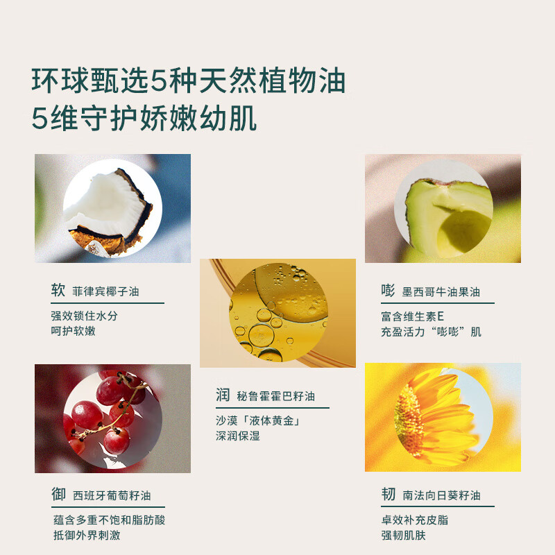EVER EDEN抚触油婴儿润肤油宝宝按摩油安唯伊保湿抚触按摩油滋润新生儿润肤 【星品推荐】抚触油50+50ml(替)