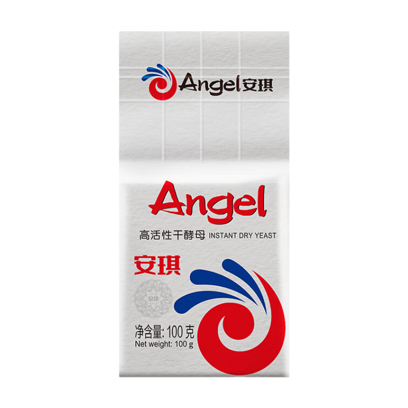 安琪白裝低糖高活性干酵母 包子饅頭面點(diǎn)發(fā)面即發(fā)真空酵母粉100克 100g*1袋