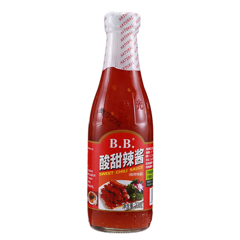 廈門BB酸甜辣醬330g泰式風味甜酸醬炸雞排薯條蘸醬拌面出口東南亞 【1瓶】B.B酸甜辣醬330g(貴在運