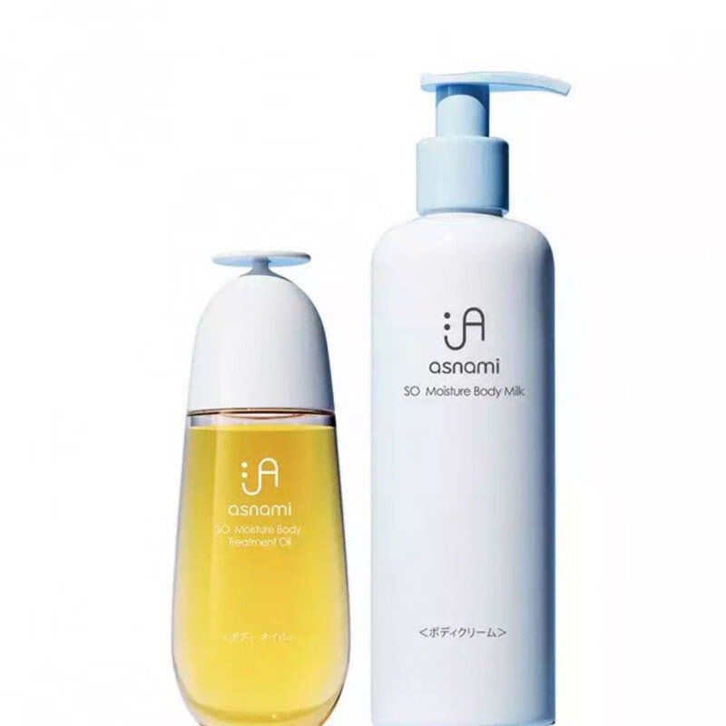 asnami日本準孕婦身體油淡紋滋潤保濕哺乳期撫紋淡痕組合 120ml身體油 身體乳