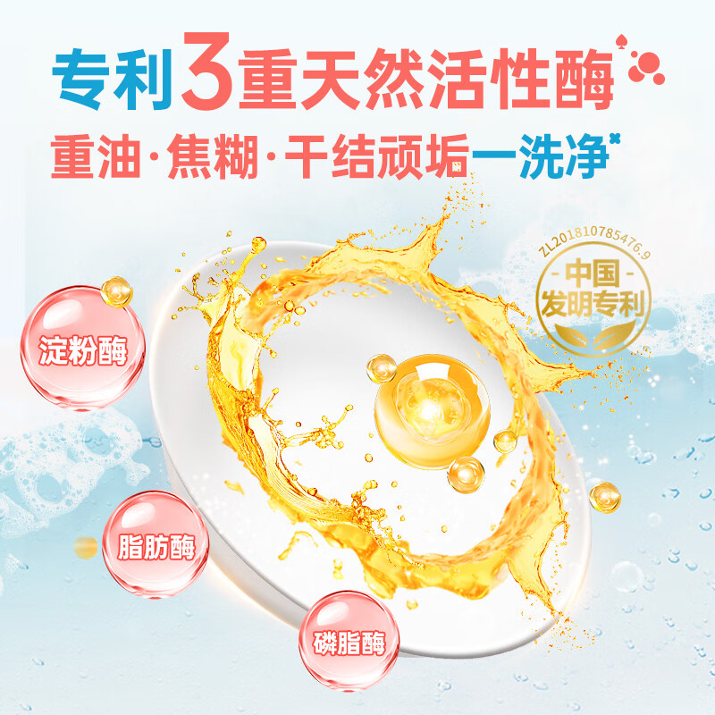 立白香氛洗衣液组合装家用洗衣套餐 快速去渍 洗洁精80g+洗衣液100g 图 3