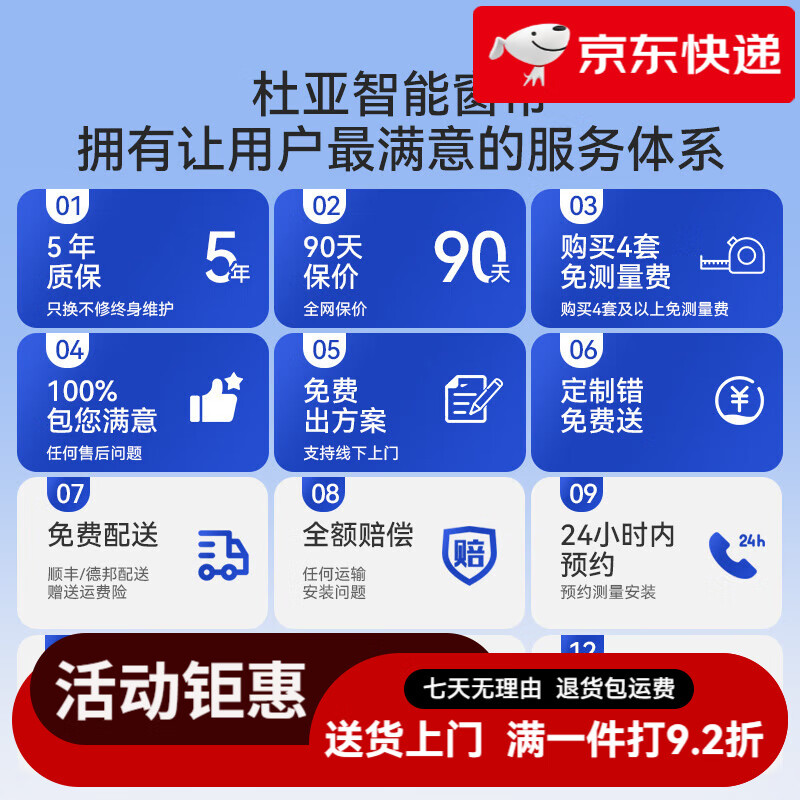 杜亞（DOOYA）電動(dòng)天棚蜂巢簾陽光房遮陽頂簾玻璃房頂棚遮光隔熱防曬窗簾 半遮光_·_藍(lán)灰色