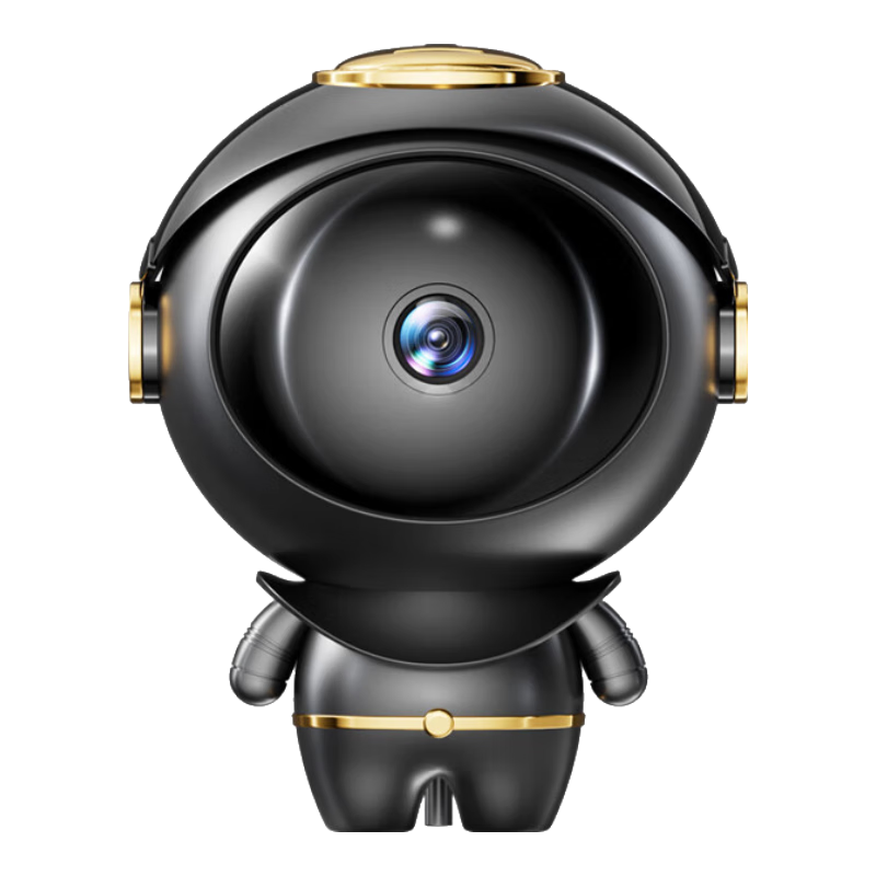 九目君安一号宇航员摄像头监控饰品高清夜视 WiFi手机远程免插电家用安防无线监控器爆款 君安宇航一号高清WiFi版-常电款 25年重磅新品 无卡【无内存需自配高速正品卡】