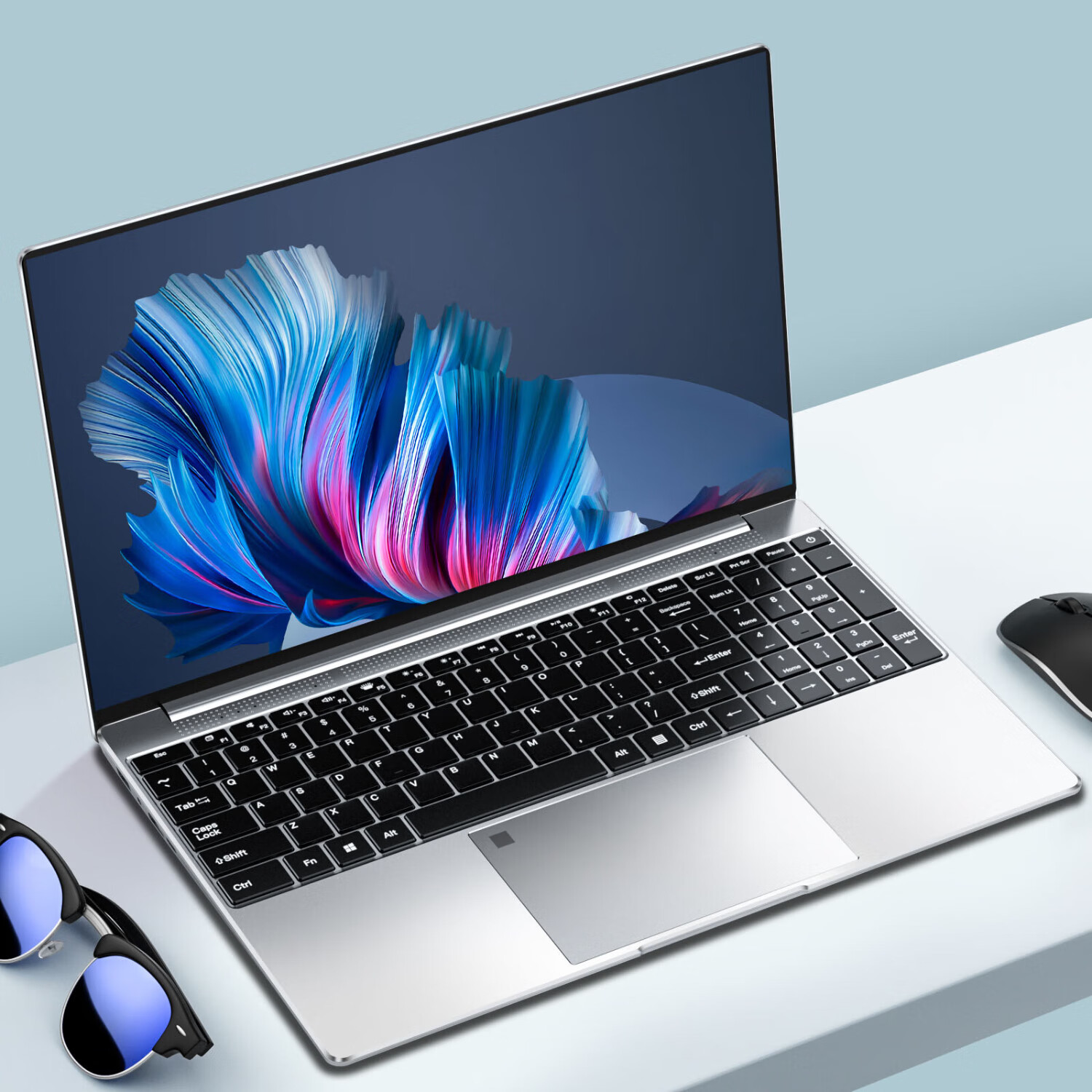 全新15.6英寸英特尔酷睿i7级5095商务办公编程游戏学习笔记本电脑 银色 1T+32G【送鼠标+支架+电脑包】