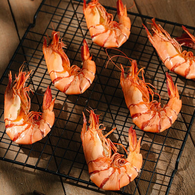 斑节虾干九节虾干即食大号特大烤竹节虾斑节虾水产干货对虾干 中号45对左右 500g(净重)