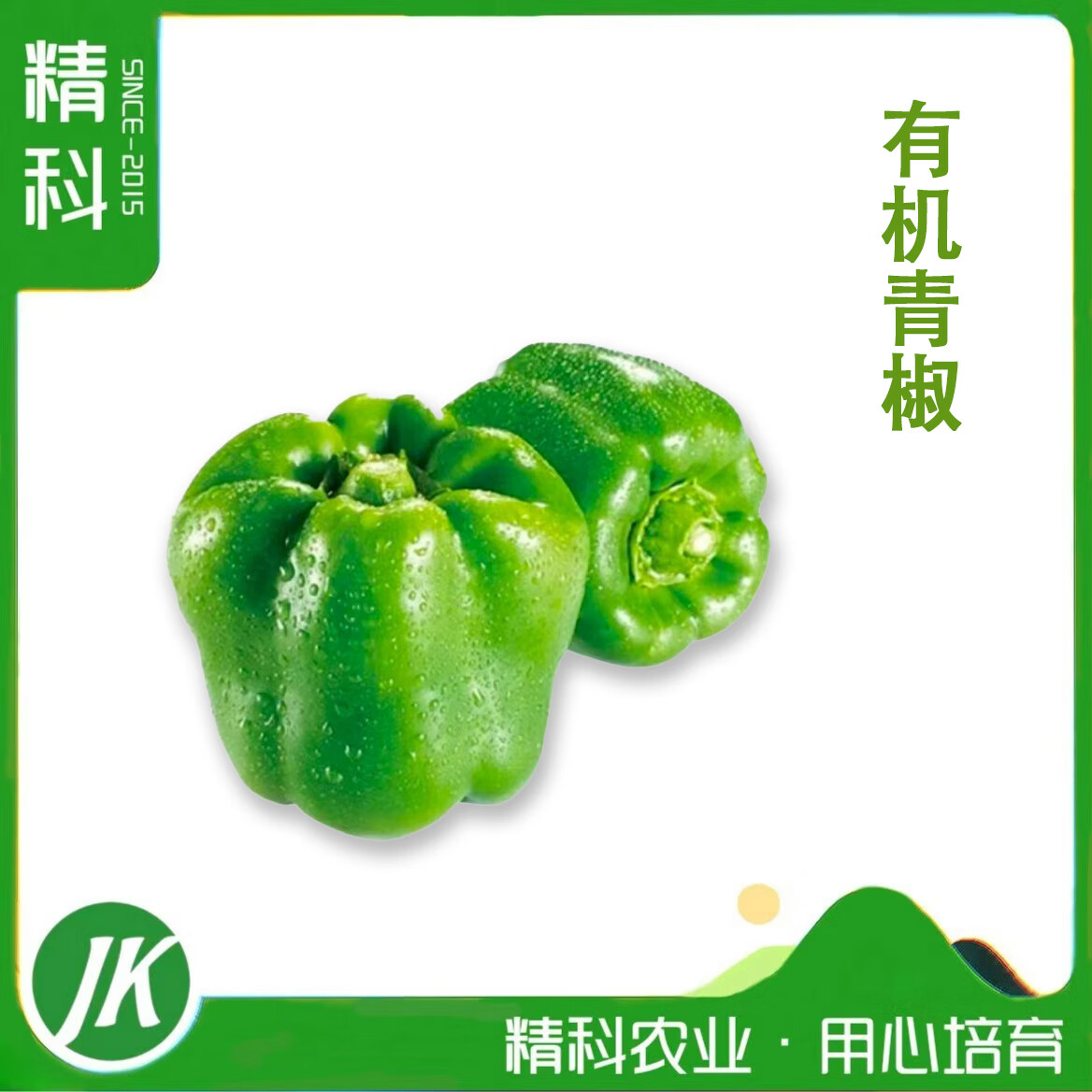 精科优鲜·有机青椒 清脆 香无辣味 现摘现发 3-5斤装 无农残蔬菜 清甜 青椒 3斤