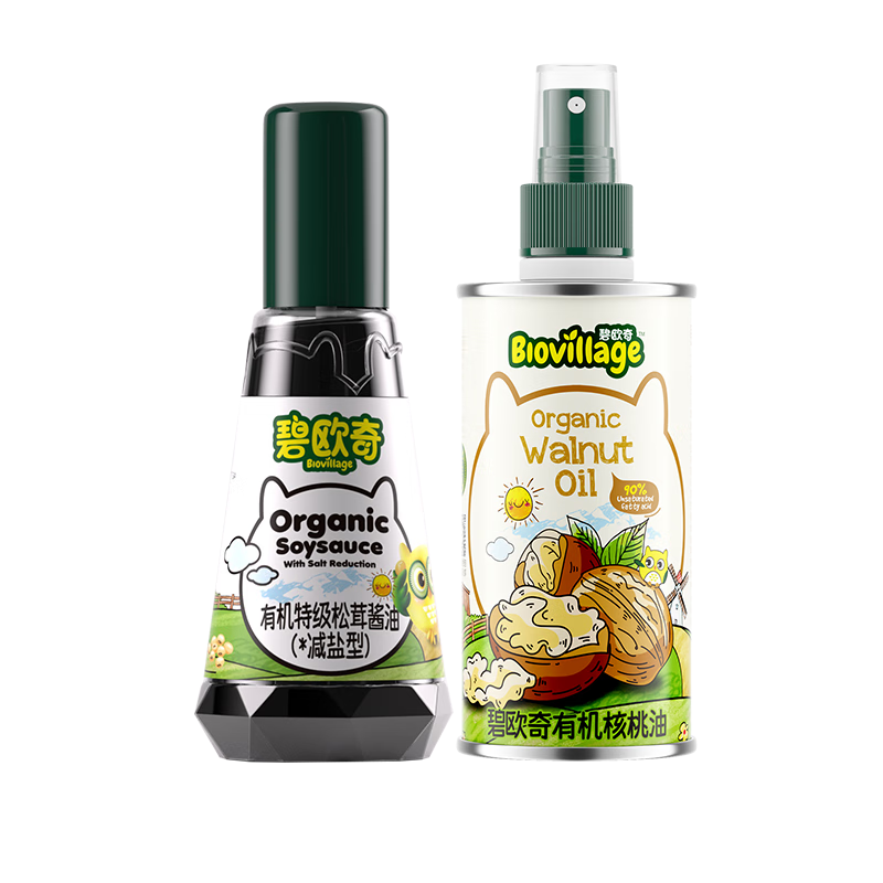 碧歐奇松茸醬油100ml+有機(jī)核桃油100ml