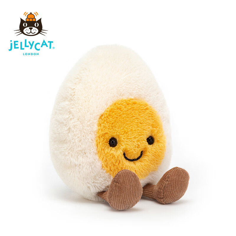 jELLYCAT 可爱趣味水煮蛋毛绒玩具宝宝安抚玩偶公仔 乳白色 H23 X W12 CM属于什么档次？