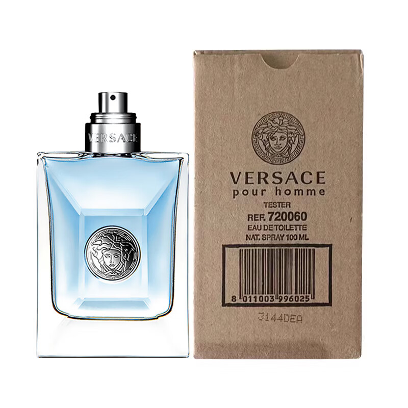 范思哲（VERSACE）【100ml簡(jiǎn)裝】男士香水經(jīng)典同名男士淡香水禮物清新中性香 同名男士香水 簡(jiǎn)裝無(wú)蓋/自 100ml