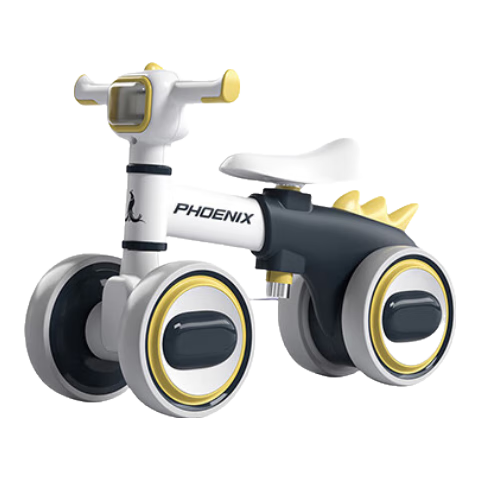 鳳凰（Phoenix）平衡車兒童平衡車1-3歲無腳踏兒童四輪平衡車扭扭車兒童滑步車 高級(jí)灰丨音樂燈光（適用1-3歲）