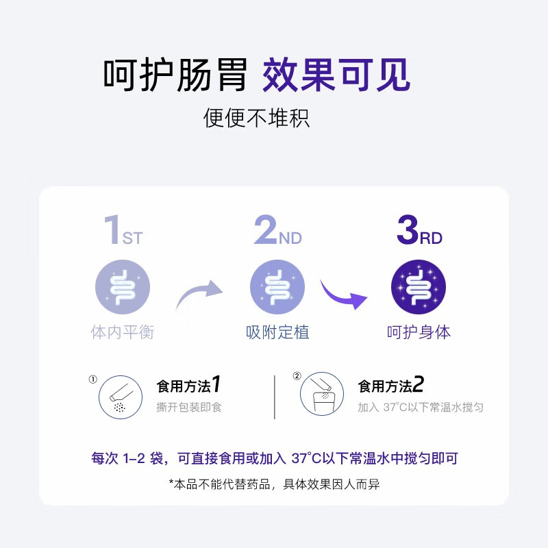 莱特麦斯卫畅快肠胃益生菌肠脾胃健康儿童成人口臭益生元冻干菌粉18000亿 【买2赠1盒巩固装】 3g*30袋 18000亿活菌