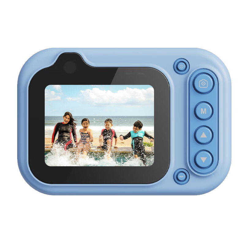 巧智数码高清防水相机学生党水下照相机宝宝生日礼物校园前后双摄切换数码相机他拍自拍 粉色 标配【含32G内存卡】