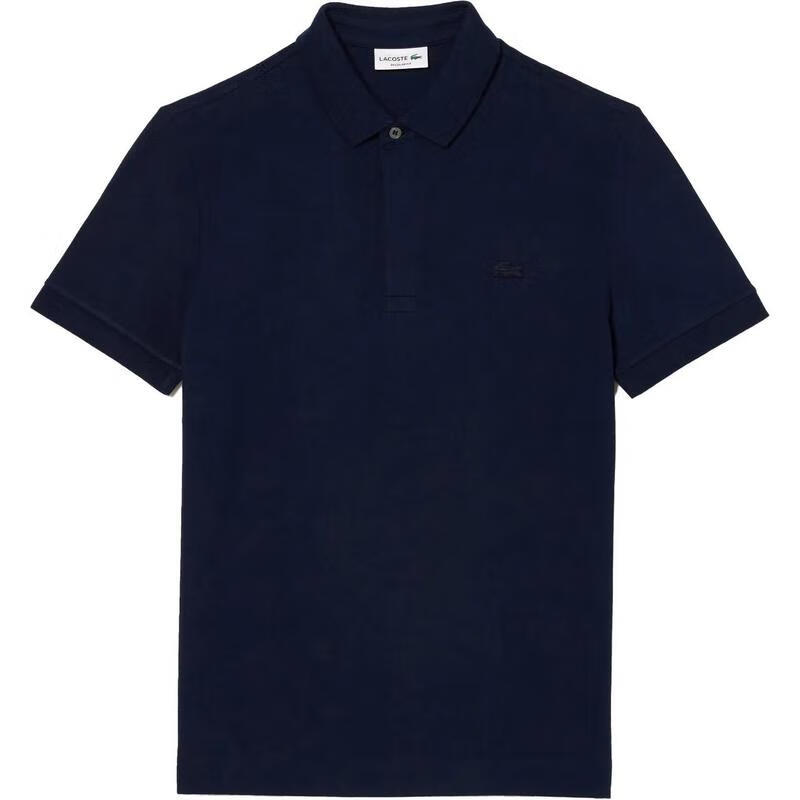 LACOSTE男士彈力短袖POLO衫純色休閑百搭經典款藍色 Blue 均碼 |XXL