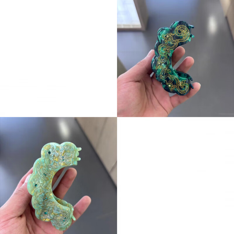 三栖虎陕西历史博物馆抓夹发卡宝绾青丝系列抓夹巳事如春款文创旅 宝绾青丝系列-巳事如春款