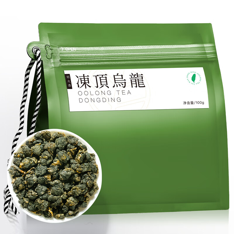 七春凍頂烏龍茶臺灣高山茶烏龍茶濃香型茶葉冷泡茶袋裝 凍頂烏龍100g 1件