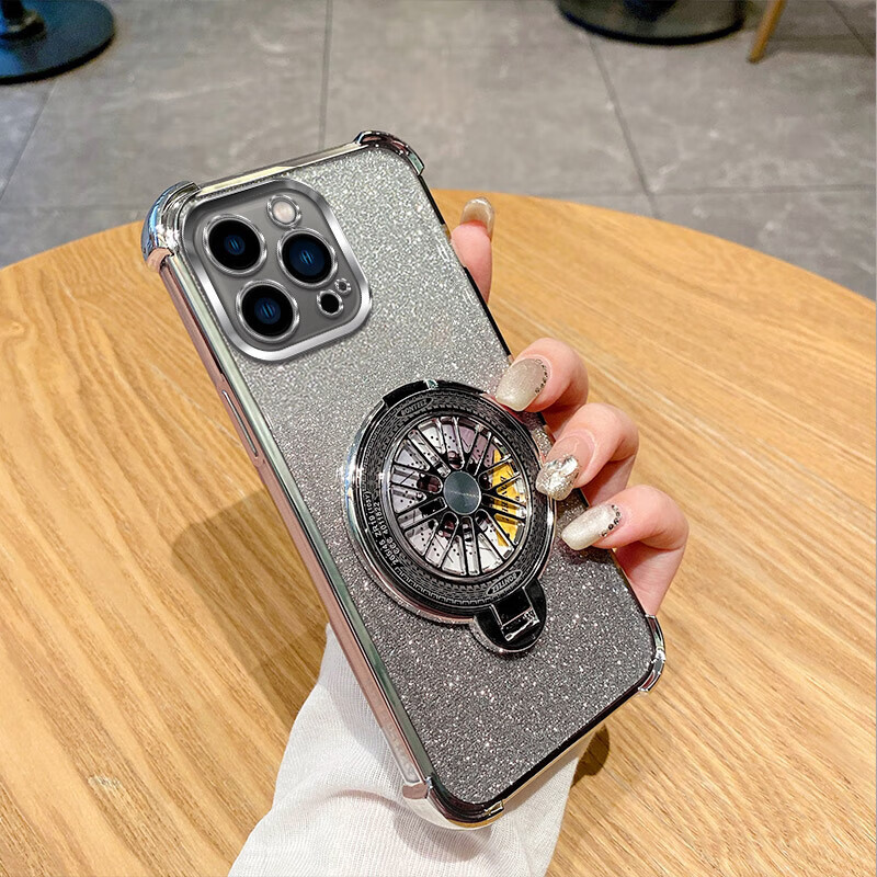 佩诺(PINO)华为畅享50pro手机壳智选Nzone 50Pro保护套四角防摔配支架电镀闪粉透明高级时尚新潮款软外壳 【闪粉四角防摔】金色 畅享50pro/智选Nzone 50Pro