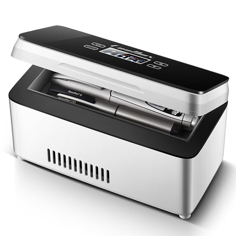 凯吉熊胰岛素冷藏盒便携式迷你小冰箱旅行充电式车载保鲜药品疫苗恒温箱 触摸款 车家两用 单电池约8小 1L