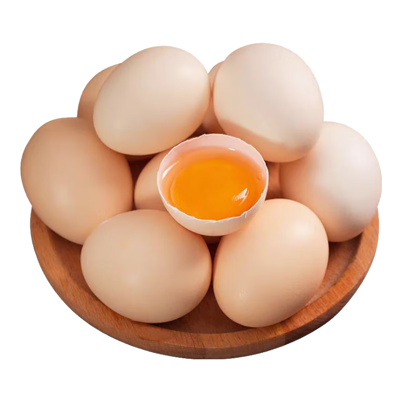 谷德新鲜农家散养初生土鸡蛋溏心蛋轻食早餐生鲜10枚单枚40g±5g 30枚