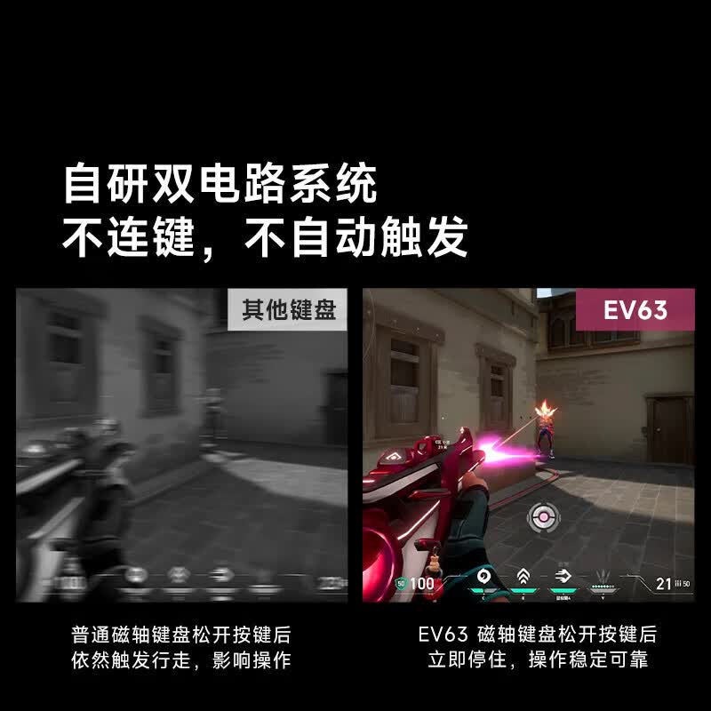 IQUNIX EV63旗舰磁轴键盘神秘X轴无畏契约打瓦电竞游戏专用铝厂客制化 EV63 黑武士【神秘X轴Ultra】