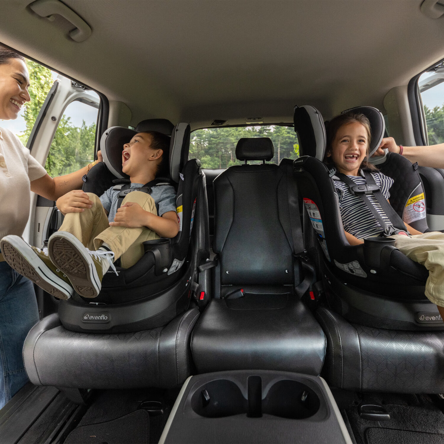 EVENFLO安全座椅Revolve360Slim2合1旋转式儿童汽车座椅 【0-7岁】适用 【正品保证，保税仓直发】