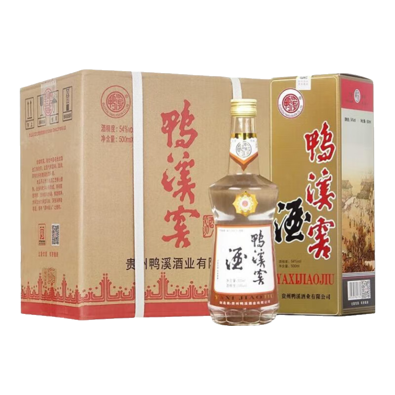鴨溪 鴨溪窖復古版 濃香型白酒 貴州白酒 54度 500mL 6瓶