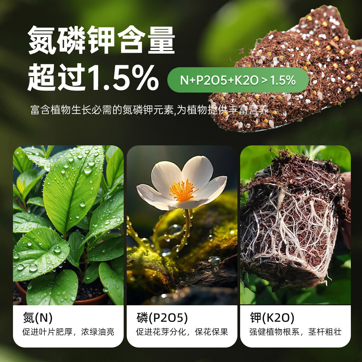 原起点 营养土花土家庭阳台办公室养花种菜土壤花卉园艺通用多肉种植土 10L营养土【植入进口奥绿肥】
