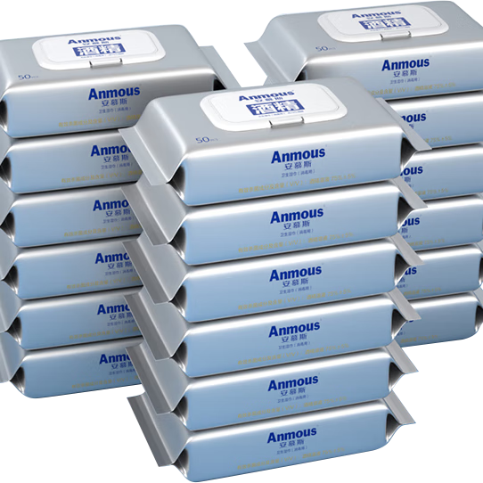 安慕斯75%酒精濕巾50抽*18包殺菌率＞99.9% 加厚除菌濕巾 囤貨裝