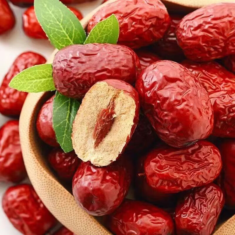 和田大枣新疆红枣精选大果皮薄肉厚核小泡水煮粥免洗即食零食年货 【3斤】新疆大枣