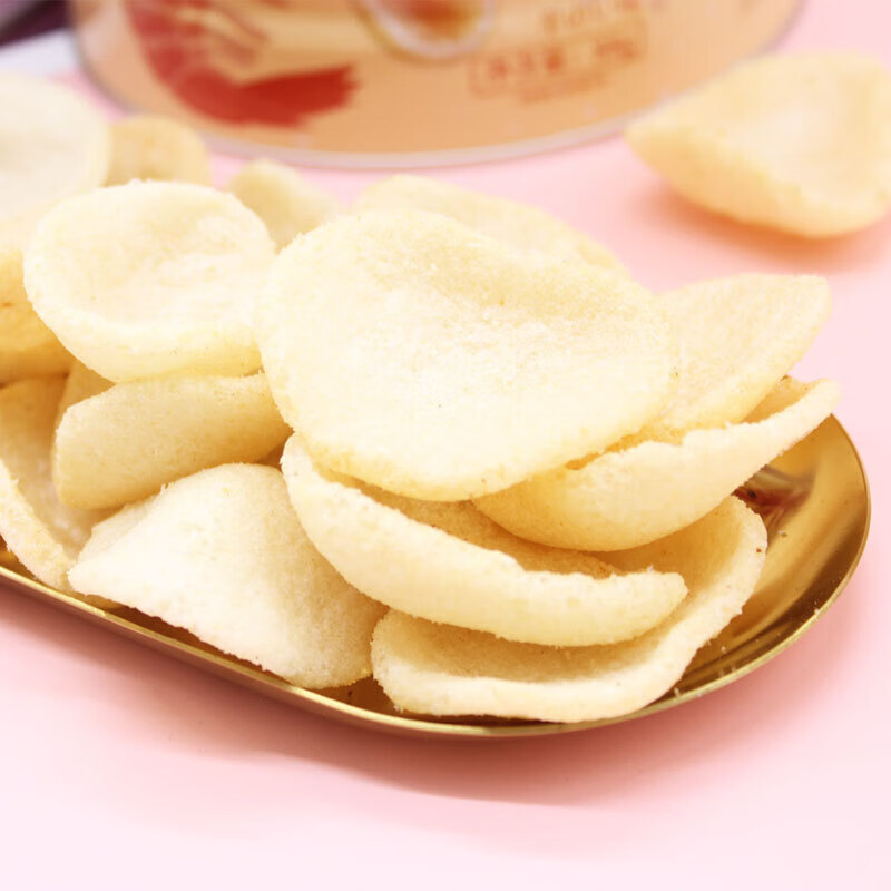 5折 藤野一村北海道虾片 88g*6罐 日本风味网红日式原味鲜虾片儿童