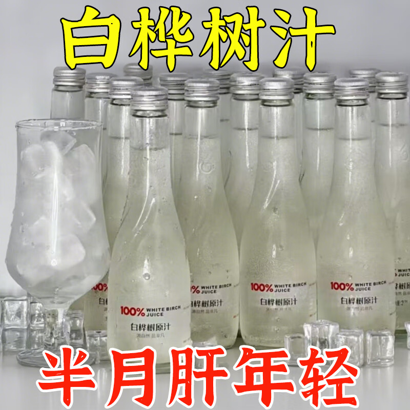 白桦树汁100%原汁原液还原天然白桦树汁植物饮料 【蜕变装10盒50袋】【滋养干脏】