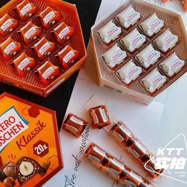 德國(guó)進(jìn)口愛(ài)之吻榛子仁牛奶夾心黑巧克力櫻花酒心禮盒伴手禮 原裝進(jìn)口 愛(ài)之吻黑巧榛子巧克力178g