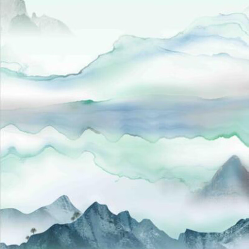 繡娘絲綢夏季新款長巾女100雪紡絲巾披肩 綠色