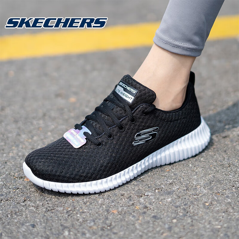 斯凯奇（Skechers）跑步鞋女 缓震舒适轻便透气低帮休闲运动鞋子 39