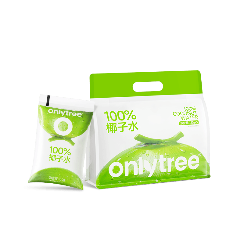 only tree椰子水NFC纯天然植物饮料0脂0蔗糖清爽解渴椰青椰子汁180ml*10包