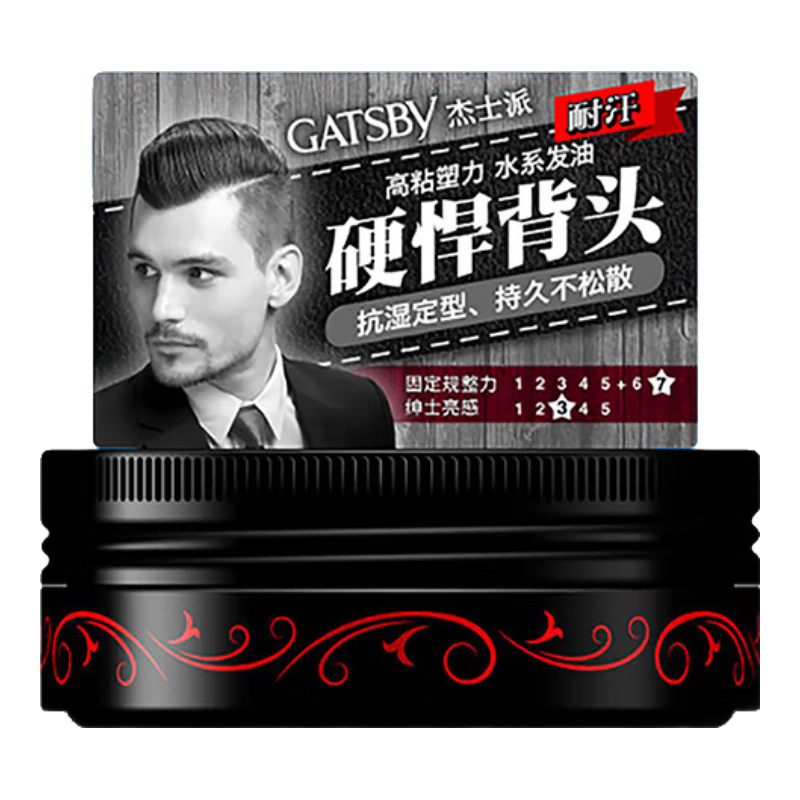 杰士派Gatsby紳士復(fù)古發(fā)油80g 男士寸頭背頭水基易清洗持久定型油頭膏 紳士復(fù)古發(fā)油80g