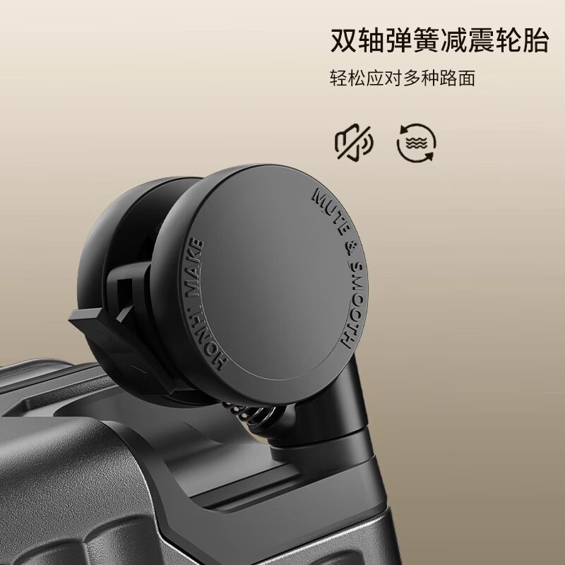 洛斯伯里（Roserooen）前开盖行李箱女新款登机拉杆箱20寸箱子旅行箱24男女26密码箱 蓝色 26英寸