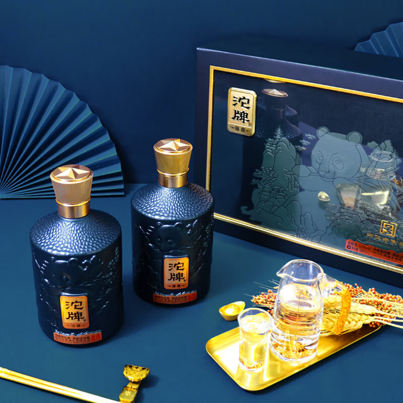 沱牌浓香型白酒 白酒纯粮酒 高档白酒礼盒婚宴喜酒 52度 500mL 2瓶 沱牌盛世喜悦臻藏