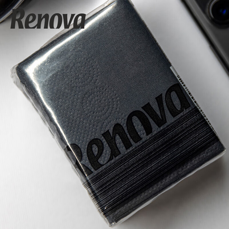 Renova经典黑色格调手帕纸 经典黑色格调手帕纸 4层 7片*6包