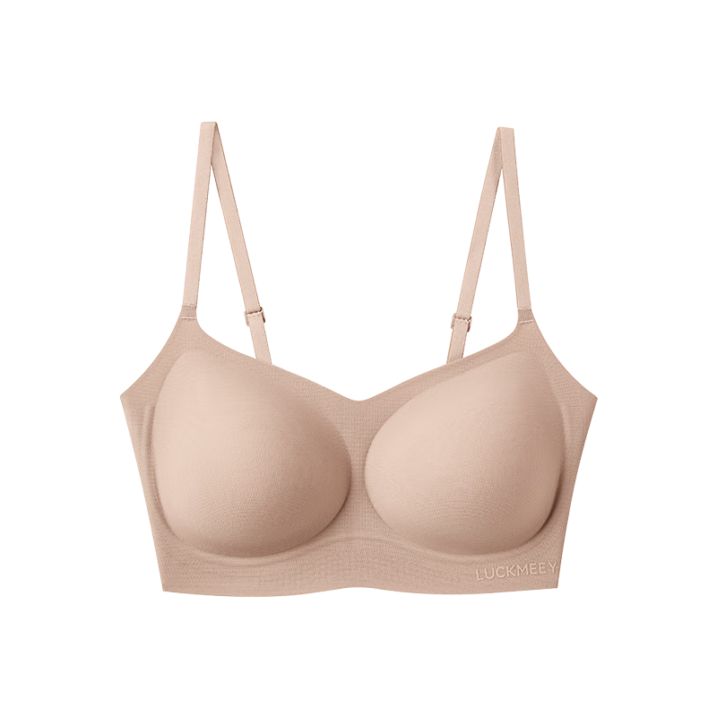 幸棉粉底液内衣10A抑菌速干薄款无痕亲肤透气不闷汗文胸 隐形肤【背心款】 均码 P (80C/85ABC/90ABC)