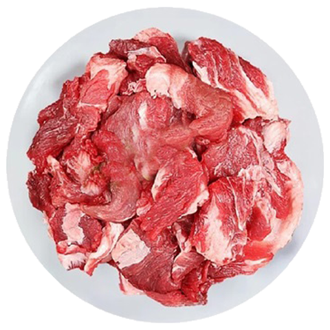 元牧希原切筋头巴脑 净重4斤 牛肉谷饲清真炖煮烤肉烧烤食材生鲜