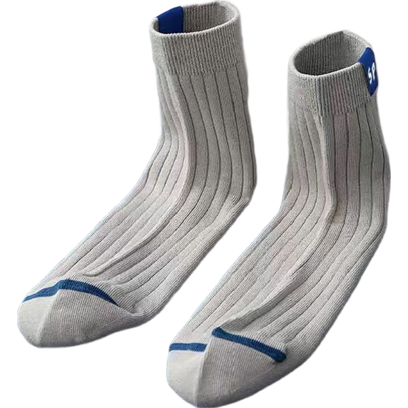 诸暨袜子男士中筒春秋款抗菌吸汗防臭运动夏季男生商务透气长袜 2双