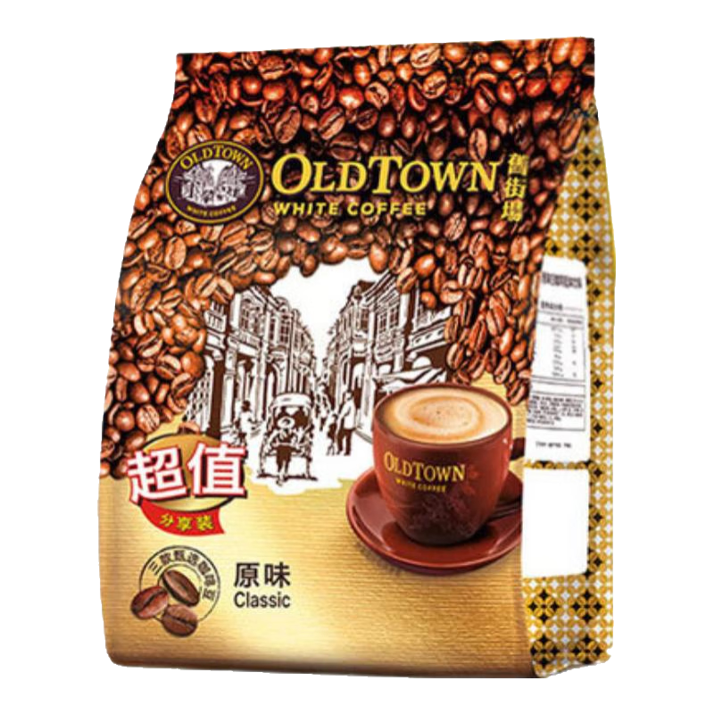 舊街場(chǎng)（OLDTOWN）白咖啡馬來西亞原裝進(jìn)口三合一速溶咖啡粉休閑沖飲袋裝38條 原味35gx38條（26年6月后