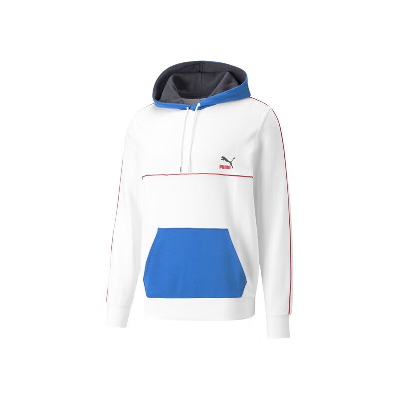 彪马（PUMA）连帽卫衣男装春秋训练运动服学生套头衫534158-02 XL码