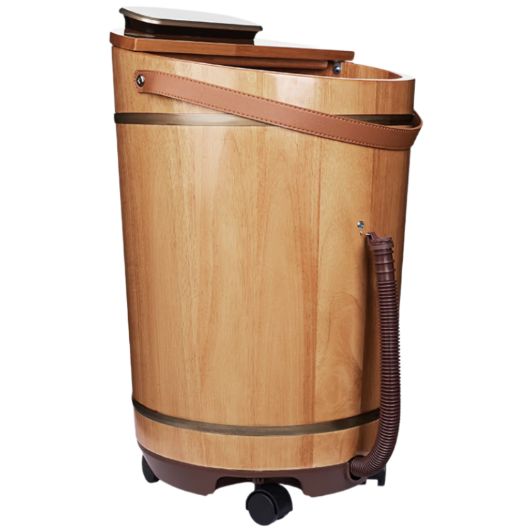 瑤妹泡腳桶木桶過(guò)小腿護(hù)膝自動(dòng)加熱保溫按摩養(yǎng)生桶家用足浴桶父母親禮物高深桶X50