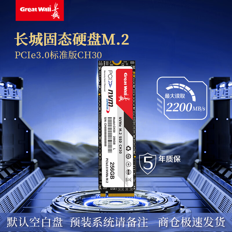 greatwall/���� GW3500ϵ�� M.2�ӿڹ�̬Ӳ�� �ȶ����й㷺���� 256GB 235Ԫ