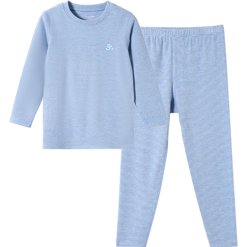 久歲伴兒童睡衣男童秋冬5A抑菌保暖內(nèi)衣套裝中大童加絨棉毛衫褲 80622H