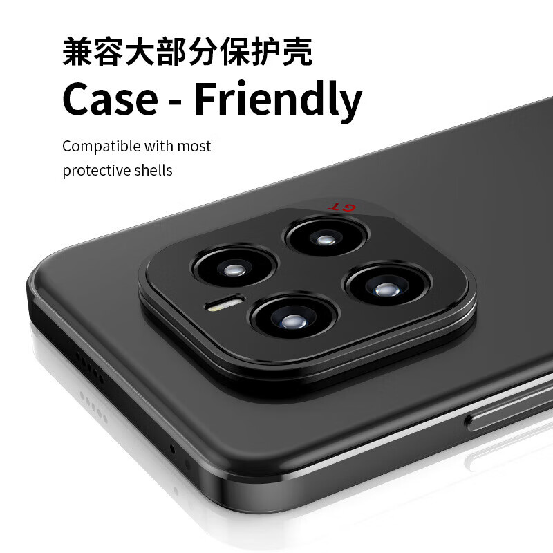 塔斯基适用荣耀GTPro手机镜头膜金属镂空保护贴荣耀GTPro5G后置镜头框磨砂镜头圈防摔防刮保护膜 荣耀GTPro金属贴【黑色】2片