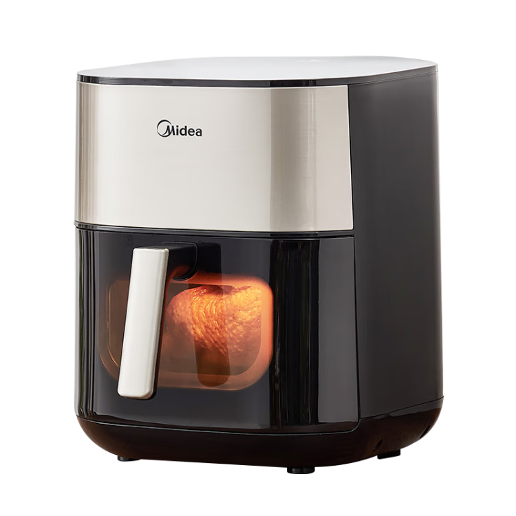 美的（Midea）小炎烤空气炸锅上下双热源 可视不用翻面 家用智能触控 6L实用大容量 金属腔体 烤箱一体机KZC6054