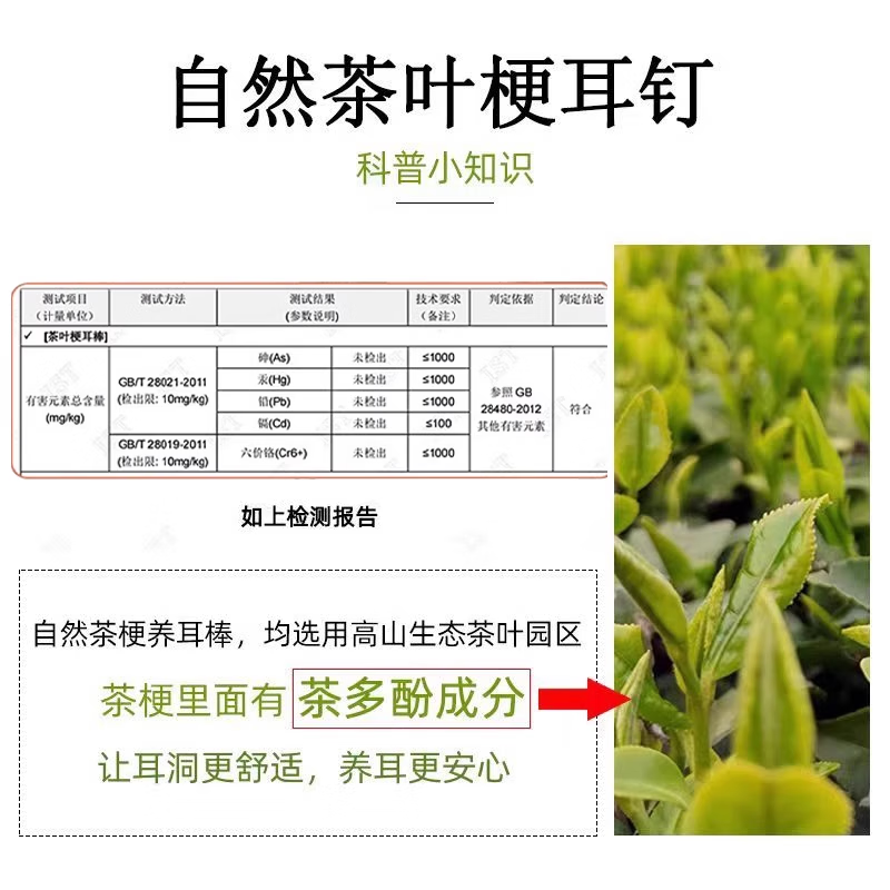 DAISY DREAM七夕情人节礼物茶叶梗耳棒养耳洞耳钉女防堵针耳棍男发炎茶叶棍学 【细款20根】体验装(+酒精棉片)