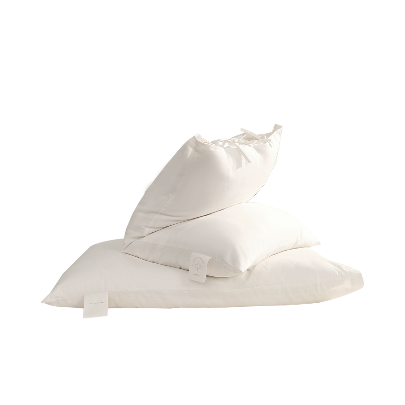 水星家纺枕头棉花枕a类护颈椎枕芯防螨抑菌纯棉花酒店枕头一套一芯48*74cm